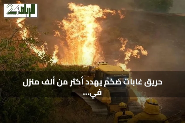 حريق غابات ضخم يهدد أكثر من ألف منزل في شمال نيفادا