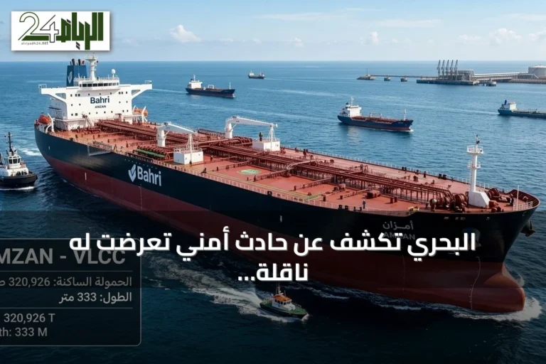 البحري تكشف عن حادث أمني تعرضت له ناقلة أمزان في البحر الأحمر