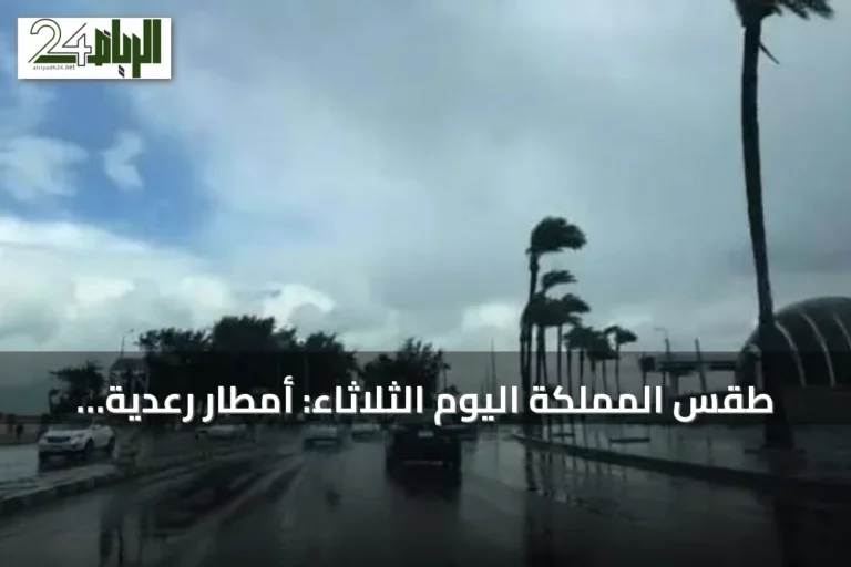 طقس المملكة اليوم الثلاثاء: أمطار رعدية وزخات برد ورياح نشطة على عدة مناطق