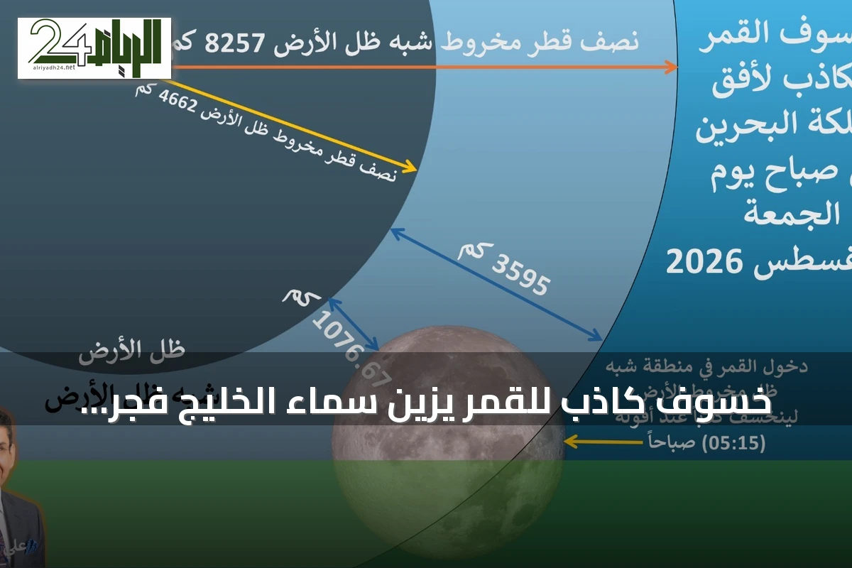 خسوف كاذب للقمر يزين سماء الخليج فجر الجمعة وظهور جزئي في غرب الوطن العربي