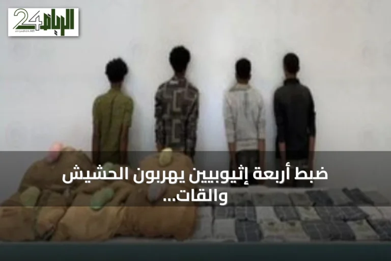 ضبط أربعة إثيوبيين يهرّبون الحشيش والقات بجازان