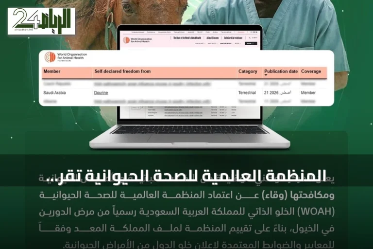 المنظمة العالمية للصحة الحيوانية تُقر رسمياً خلو السعودية من مرض الدورين في الخيول