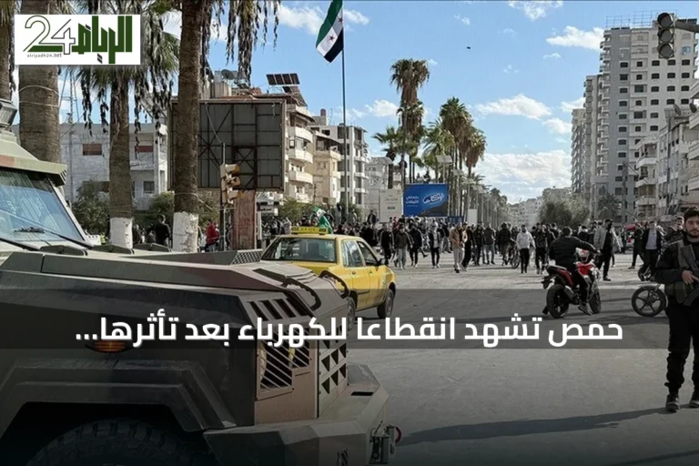 حمص تشهد انقطاعاً للكهرباء بعد تأثرها بعاصفة جوية
