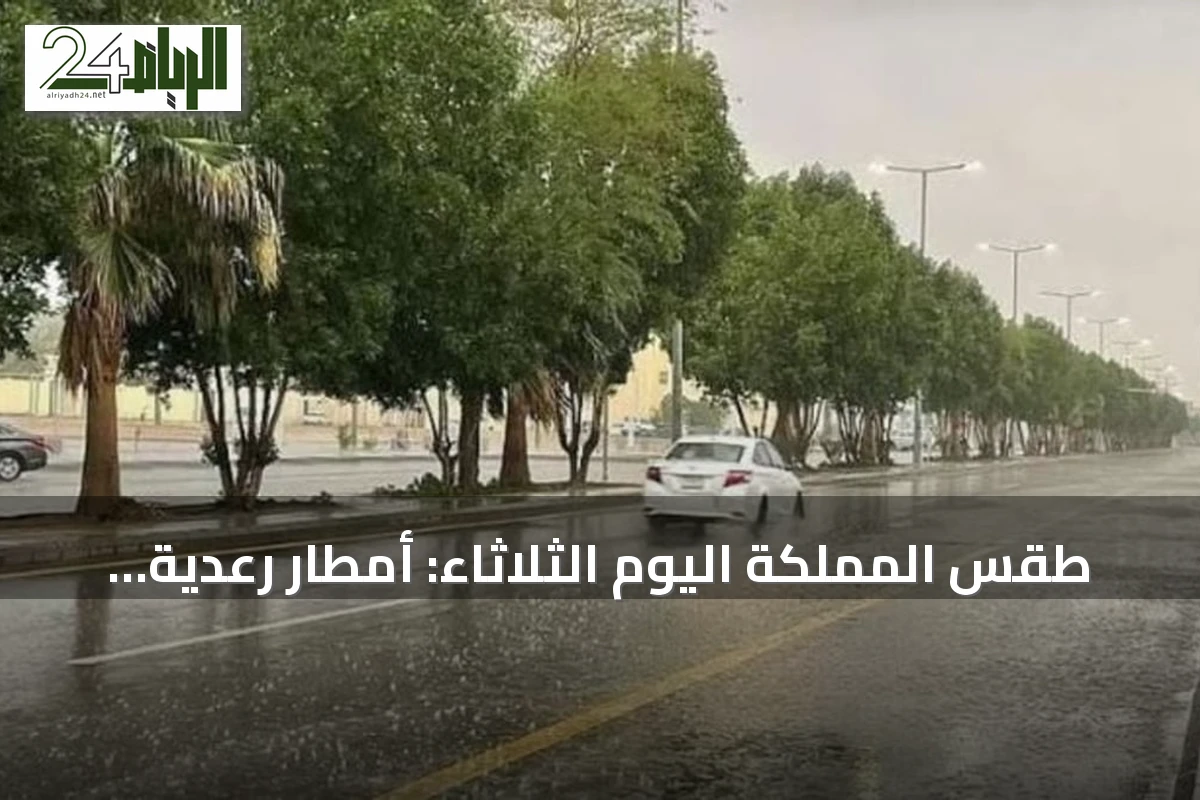 طقس المملكة اليوم الثلاثاء: أمطار رعدية وزخات برد مع رياح نشطة على عدة مناطق