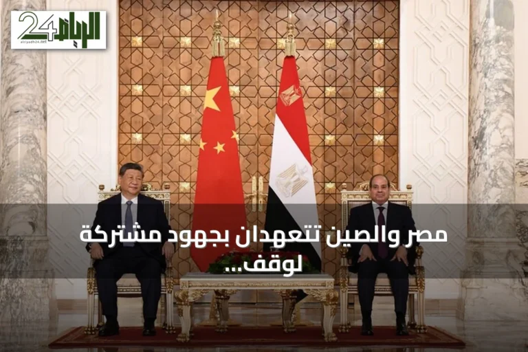 مصر والصين تتعهدان بجهود مشتركة لوقف النزاع في السودان وتثبيت الهدنة بغزة