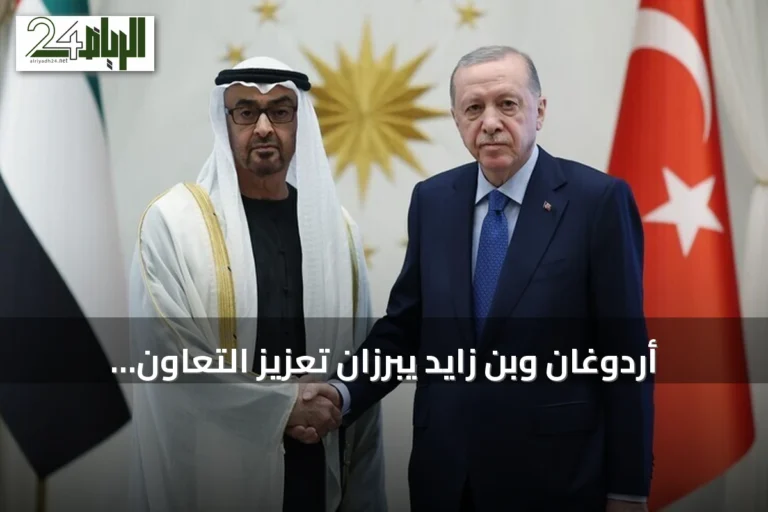 أردوغان وبن زايد يبرزان تعزيز التعاون الثنائي والقضايا الإقليمية