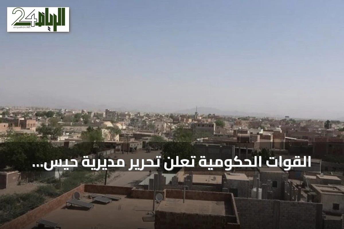 القوات الحكومية تعلن تحرير مديرية حيس جنوب الحديدة من سيطرة الحوثي