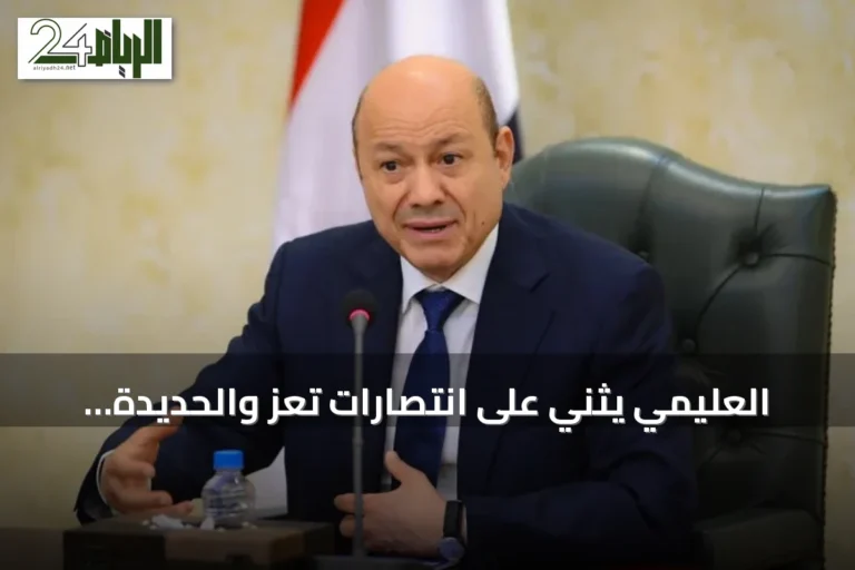 العليمي يثني على انتصارات تعز والحديدة ويؤكد أن الحوثي سيتحمل عواقب مغامرته