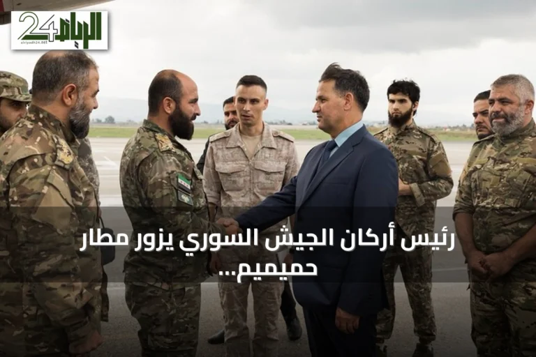 رئيس أركان الجيش السوري يزور مطار حميميم ويعقد اجتماعات مع ضباط روس