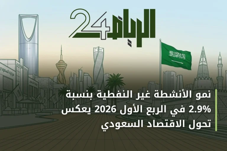 نمو الأنشطة غير النفطية بنسبة 2.9% في الربع الأول 2026 يعكس تحول الاقتصاد السعودي