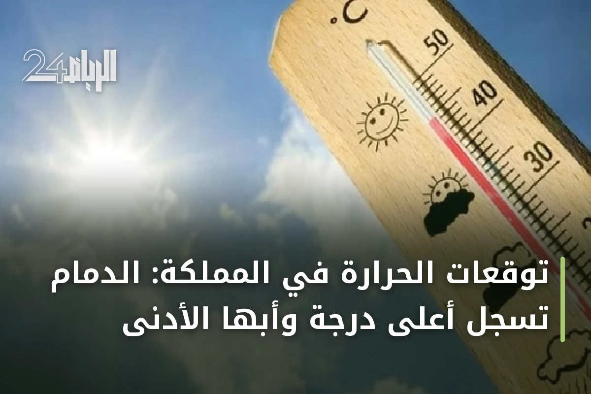 توقعات الحرارة في المملكة: الدمام تسجل أعلى درجة وأبها الأدنى
