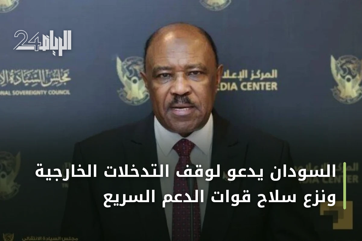 السودان يدعو لوقف التدخلات الخارجية ونزع سلاح قوات الدعم السريع