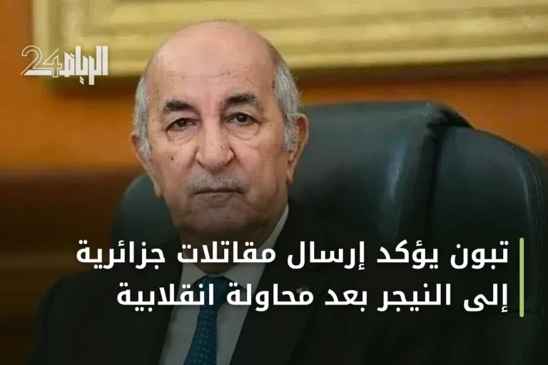 تبون يؤكد إرسال مقاتلات جزائرية إلى النيجر بعد محاولة انقلابية