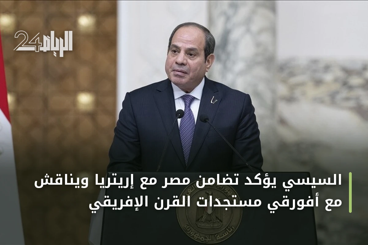 السيسي يؤكد تضامن مصر مع إريتريا ويناقش مع أفورقي مستجدات القرن الإفريقي