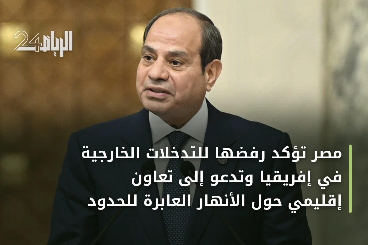 مصر تؤكد رفضها للتدخلات الخارجية في إفريقيا وتدعو إلى تعاون إقليمي حول الأنهار العابرة للحدود