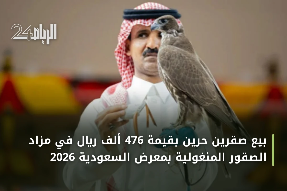 بيع صقرين حرّين بقيمة 476 ألف ريال في مزاد الصقور المنغولية بمعرض السعودية 2026