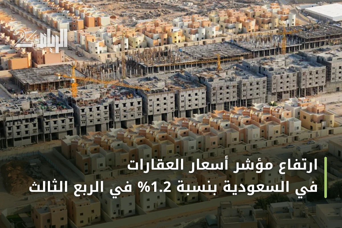 ارتفاع مؤشر أسعار العقارات في السعودية بنسبة 1.2% في الربع الثالث