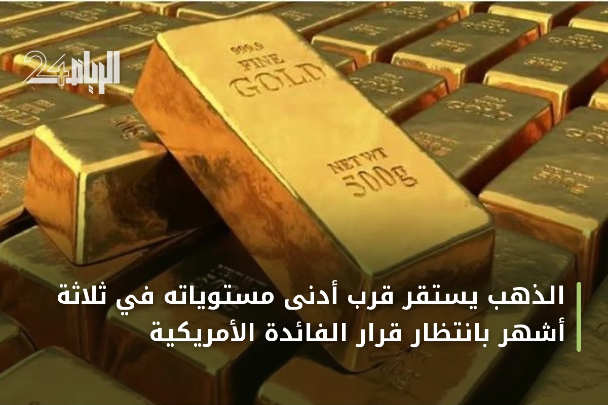 الذهب يستقر قرب أدنى مستوياته في ثلاثة أشهر بانتظار قرار الفائدة الأمريكية