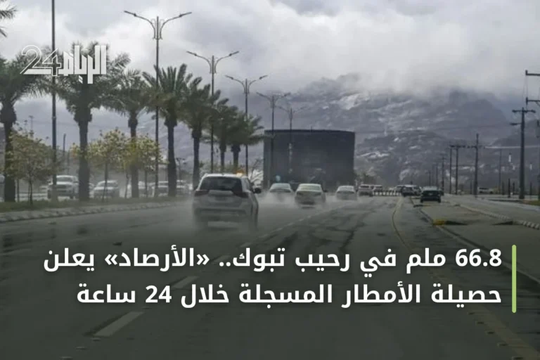 66.8 ملم في رحيب تبوك.. «الأرصاد» يعلن حصيلة الأمطار المسجلة خلال 24 ساعة